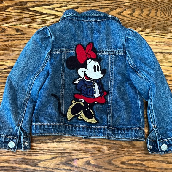 *SOLD* Girls BaBy Gap Disney Minnie Mouse Denim Jacket - Picture 1 of 4